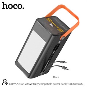 HOCO DB49 100000mAh + LED Фонарик 10109