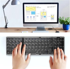 Беспроводная складная клавиатура Folding Keyboard B089 10171
